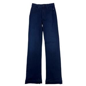 Paige Leenah Wide Leg Dark Wash Jeans Blue Size 25 W | 34 L